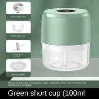 Electric Garlic Grinder, Electric, Meat Garlic, Mini, Chopper, Space-Saving, Seasoning, Chopper, Vegetables, Cutters, Chili gray