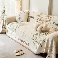 Visų sezonų Kempingo Pikniko Sofos Užvalkalas Bohemiškas Funda Sofa Šenilinis Gėlės Sofos Užvalkalai Kilimėliai Mesti Antklodės 180x130