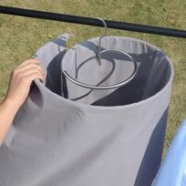 Spiral Clothes Drying Rack Spiral Clothes Drying Rack Round Folding Clothes Rack One Size gray