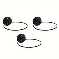 3pcs Basketball Volleyball Soccer Display Holders Home Ball Rack On The Wall Ball Rack Put The Ball Rack Football Display Racks black