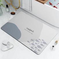 VIKAMA 40X60CM Fashion Diatomite Home Decoration Bathroom Entryway Kitchen Anti-slip Water-absorbent Quick-drying Floor Mats 400mm x 600mm