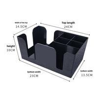 Vienkartinių puodelių ir šiaudelių laikiklis kavos ir pieno arbatos parduotuvėms Multifunctional tissue box black