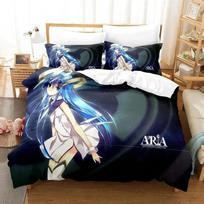 Anime Aria the Scarlet Ammo Hidan no Aria Bedding Set Duvet Cover Bed Set Quilt Cover Pillowcase Comforter king Queen Size EU single(135x200cm)