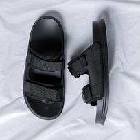 Vasaros vyriški sportiniai sandalai Lauko paplūdimio sandalai Tinklelio guminis padas minkšti neslystantys sandalai juodi vyriški romėniški sandalai moga-1503 44 black