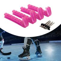 Figure Ice Skate Guards Hockey Blade Covers Stretchable, Sports Training Rubber, Reliable rožinė raudona spalva