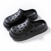 Unisex Garden Sandals Light EVA Cave Shoes for Women and Men Clogs Lovers Home Garden Outdoor Male Beach Flat Slippers 36-37 juoda