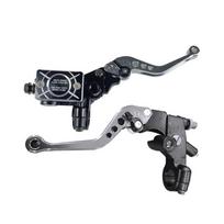 Upper Hydraulically Brake Lever Brake Clutch Cylinder Reservoir Levers Motorcycle 7/8  Brake Clutch Rod sidabras