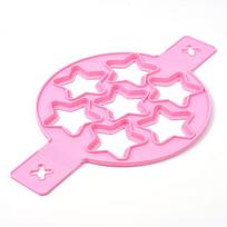 Silicone Pancake Maker Multiple Shapes 7 Holes Nonstick Baking Mold Ring Fried Egg Molds for Family Cooking Kitchenware Gadgets pink