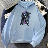 Women Hoodie Jinx  Arcane Game Printing Sweatshirts Inter Fleece Sudadera Mujer Casual LLong Sleeve Pocket Pullovers Hoodies & Sweatshirts Women’s XXXL pilka
