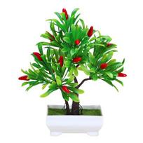 Elens Store 1Pc Artificial Fruit Orange Tree Bonsai Home Office Garden Desktop Party Decor ARI