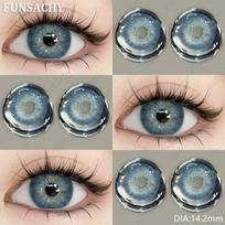 FUNSACHY 1Pair Colored Contact Lenses for Eyes Blue Eye Lenses Green Fashion Lenses High Quality Brown Natural Gray Eye Contacts