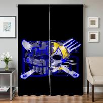 Window Kitchen Curtains for Living Room 2 Pieces Blackout Curtains Door Curtain O-one P-piece Bedroom Decoration Partition Shade W50xH70cmx2pcs-CL