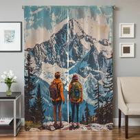 Home Interior Kitchen Curtains for Living Room 2 Pieces Blackout Curtains Door Curtain Backpacker Partition Bedroom Decoration W50xH70cmx2pcs-CL