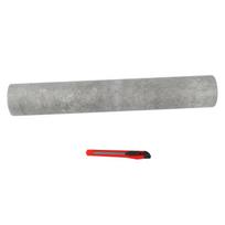 Wallpaper Peel with Cutter PVC Wall Sticker Cement Grey Adhesive Paper Vintage Style 40x900cm