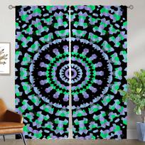 Blackout Curtain for Room 2 Panel Trippy Vibrant Mandalas Elegant Room Curtains Home Interior Curtains Partition Shades Living W50xH70cmx2pcs-CL