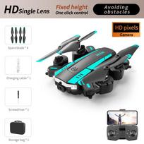 Nauja T6 Drone 8k Professional HD dviguba kamera, leidžianti išvengti kliūčių iš oro, optinio srauto sulankstoma keturkopterio žaislo dovana 10000M Single camera 1 battery žalia