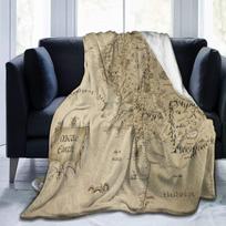 Blanket Middle Earth Map Blanket Super Soft Velvet Blanket Lightweight Bed Blanket Quilt Durable Home Decoration Fleece Blanket 70x100cm