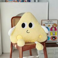 Stuffed Cheese Plush Toys Simulation Cheese Hug Pillow Soft Creative Car Headrest Cushion Creative Decoration Birthday Gifts 30cm Car headrest