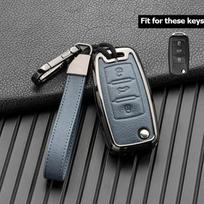 Automobilio raktų dėklo dangtelis, skirtas Volkswagen VW Golf 3 4 5 6 Mk4 Mk6 Passat B5 B6 B7 B8 Cc Polo Tiguan Mk2 Touran Jetta 6 Bora Mk6 mėlyna