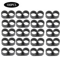 100 vnt. Lašelinio drėkinimo vandens vamzdžio galinis kamštis, jungtis, drėkinimo priedai sodui, 16 mm 16mm / 0.63in gray