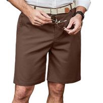 Yousheng Men Shorts Mid-rise Button Zipper Closure Knee-length Shorts with 2 Side Pockets Casual Lightweight Summer Beach Shorts S kava