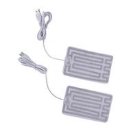 1 pora 5V žieminių šiltų pirštinių su USB maitinamais šildomais padeliais rankų šildytuvai 8*13 cm padeliai