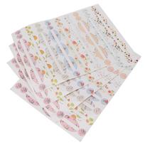 4 Sheet Essential Oil Bottle Labels Portable Perfume Bottle Colorful Labels Sticker Accessory Set white
