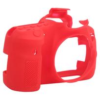 Antiskid WearResisting Silicone Camera Cover Soft SLR Protector Case for Canon 60D Camera(Black ) raudona