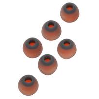 6 vnt. Ausų antgalių Garso izoliacija Silikoniniai Atminties putų ausų antgaliai ausinėms su vidine anga nuo 4,5 mm iki 6,0 mm brown