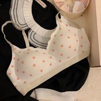 Cute Sweat Bras For Women Sling Push Up Underwear Women Fashion Lingerie Inner Wear Sexy Tank Vest 38/85AB vyšnia