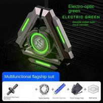 Technology Smart Fidget Spinner Metal Alloy Gyro Luminous Hand Stress Relief Toy Boy Adults Birtday Gifts STELLAR NUCLEUS žalia