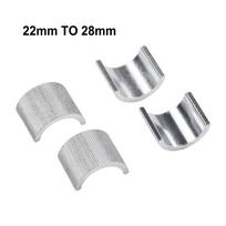 Motorcycle Handlebar Conversion Shim 4x 22mm To 28mm Clamp Riser Adapter NEW