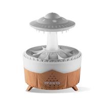 Aierwill ufo Air Humidifier Ultrasonic Aromatherapy Diffusers Mist Maker Fragrance Essential Oil Aroma Difusor Remote control US gray