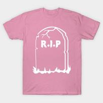 T Shirt Women Rip Tombstone Halloween Shirt Harajuku Print Kawaii Tshirt Summer Short Sleeve Female T-Shirt Top Tee S rožinė