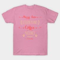 T Shirt Women Messy Bun Lesson Plans Coffee Patience Shirt Teach Harajuku Print Kawaii Tshirt Summer Short Sleeve Female T-Shirt Top Tee S rožinė
