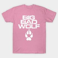 T Shirt Women Big Bad Wolf T Shirt Harajuku Print Kawaii Tshirt Summer Short Sleeve Female T-Shirt Top Tee S rožinė