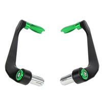2pcs Motorcycle Levers Guard Set Aluminium Alloy Brake Clutch Handlebar Protector for Mountain žalia