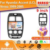 2 Din Android Car Radio Multimedia Player For Hyundai Accent (LC), Verna 1999-2005  Stereo CarPlay wireless gps tracker Head Unit 4 core 2GB+32GB carplay