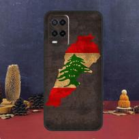 Lebanon Flag Map For OPPO A17 A77 A58 A78 A98 A15 A5 A9 A96 A76 A16 A54 A74 A94 A52 A72 A79 A57S A53S Case OPPO A74 5G