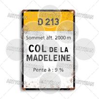Tour de France Dviračių lenktynės Dviračių orientyras Metalinė plokštelė Kelio ženklai Croix de FER Madeleine Tourmalet Luz-Ardiden Loze 7.8x11.8inch