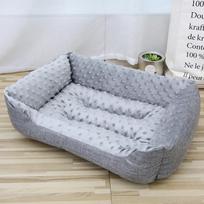 Pet Nest Doudou Velvet Warm Plush Dog Kennel Cat Stepping on Milk Nest Pad Dog Sleeping Nest 3D Massage Nest Pad Small size: 40 * 30