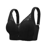 Moteriška liemenėlė Sexy apatinis trikotažas Push Up Bras Patogus belaidis liemenėlė plonas puodelis plius dydžio nėriniai Brlalette 44C chaki