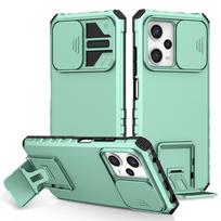 For Xiaomi Redmi Note 12 Pro 5G Case Slide Camera Protection Phoen Case For Redmi Note 12 Pro + Plus Armor Kickstand Back Cover Redmi Note 12 Global šviesiai mėlyna spalva