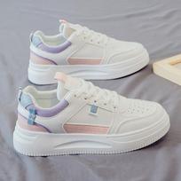 Women's Versatile Soft Sole Non Tiring Sports Shoes Women's Thick Sole Casual Shoes Board Shoes 35 rožinė