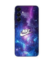 Case - Maniacase - Samsung Galaxy A16 - Silicone - Flexible - White Nike logo colored space juoda