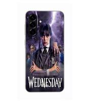 Case - Maniacase - Samsung Galaxy A26 - Silicone - Black - Wednesday Adams juoda