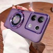 Dėklas-laikiklis su Magsafe, skirtas Xiaomi POCO F6 F5 M6 M5S M4 M3 X6 X5 X4 X3 Pro GT C65 C61 Redmi Note 13 Pro 4G 5G Skaidrus viršelis Redmi Note 13 4G violetinė