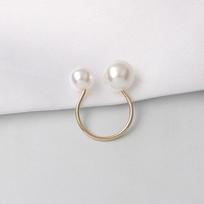 G293 Fashion Mujer Anneau Anel Simulated Pearl Adjustable Open Rings for Women Wedding Jewelry Girls Bijoux Finger Anillos white