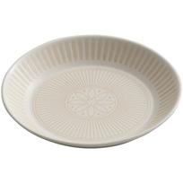 Ceramic plates with printed reliefs, deep plates, shallow plates, Japanese tableware, vegetable plates gray