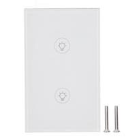 Smart Touch Wall Switch APP Control 2 Way Tempered Glass Panel Light Switch for Home Office